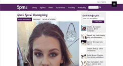 Desktop Screenshot of healthandbeautyblog.5pm.co.uk